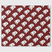 ウェスティーウエストハイランドホワイトテリア ラッピングペーパー (フラット)