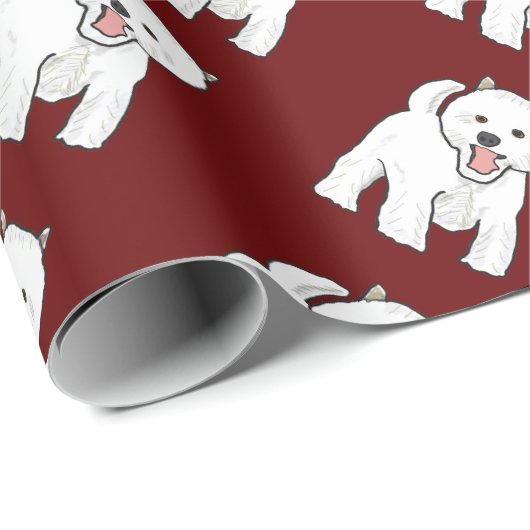 ウェスティーウエストハイランドホワイトテリア ラッピングペーパー (ロールコーナー)