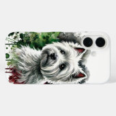 ウェスティーウォーターカラーアート Case-Mate iPhoneケース (裏面 (横))