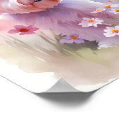 ウェスティーウォーターカラーポートレート1 ポスター (角)