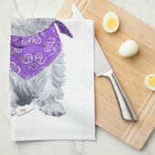 ウェスティーカウボーイ キッチンタオル (四つ折り)