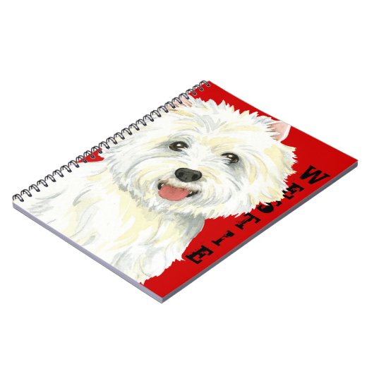 ウェスティーカラーブロック ノートブック (左側)