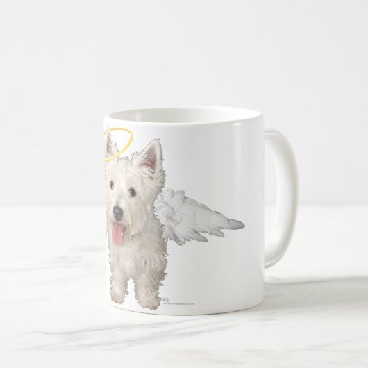 ウェスティーガーディアンエンジェル コーヒーマグカップ (正面右)