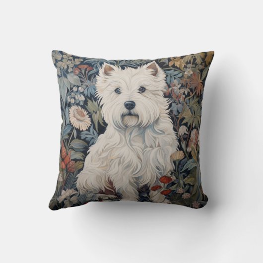 ウェスティーガーデンタペストリアムモリススタイル クッション (裏面)