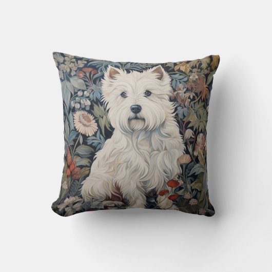 ウェスティーガーデンタペストリアムモリススタイル クッション (正面)