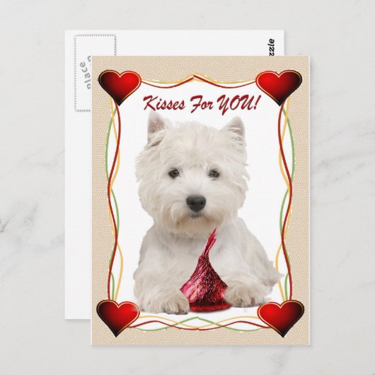 ウェスティーキスのためにあなた友情カード ポストカード (正面/裏面)