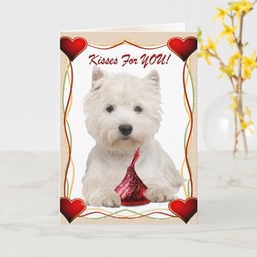 ウェスティーキス カード (黄色い花)