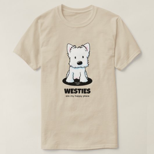 ウェスティーキニアートTシャツ Tシャツ (デザイン正面)