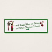 ウェスティークリスマスウィッシュギフトラベル (裏面)