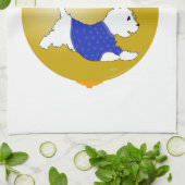 ウェスティークリスマスオーナメント キッチンタオル (折り畳み)