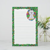 ウェスティークリスマスオープンギフト 便箋 (スタンド正面)