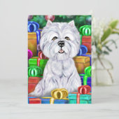 ウェスティークリスマスオープンギフト 招待状 (スタンド正面)