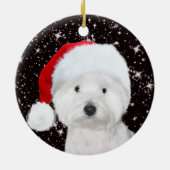 ウェスティークリスマス セラミックオーナメント (裏面)