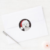 ウェスティークリスマス ラウンドシール (封筒)