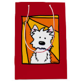 ウェスティーサンシャインキニアート抱き枕 ミディアムペーパーバッグ (正面)