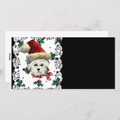 ウェスティーサンタ シーズンカード (正面/裏面)