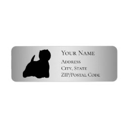 ウェスティーシルエット差出人住所 ラベル