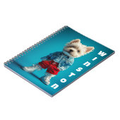 ウェスティースタイリッシュプップインDenimとスニーカー ノートブック (左側)