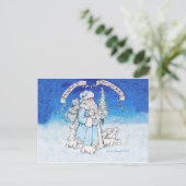 ウェスティーズとサンタクロース シーズンポストカード (スタンド正面)