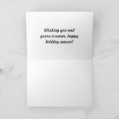 ウェスティーズインザスノーホリデーカード カード (内部)