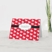 ウェスティーズ西ハイランドテリアパタンレッド サンキューカード (裏面)