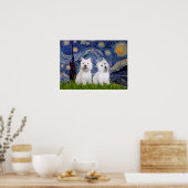 ウェスティーズ(2) - Starry Night ポスター (キッチン)