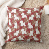 ウェスティータータンチェッククッション クッション (ブランケット)