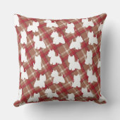 ウェスティータータンチェッククッション クッション (裏面)