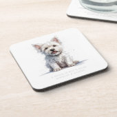 ウェスティーチーキーキュートウェスティーラバーズコースター コースター (左側)