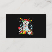 ウェスティートインディアクリスマスツリーライツパジャマドッグX 名刺 (裏面)