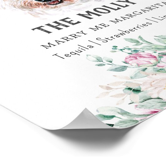 ウェスティードッグのシグネチャードリンクの看板 ポスター (角)