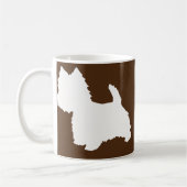 ウェスティードッグウェストハイランドホワイトテリア  コーヒーマグカップ (左)