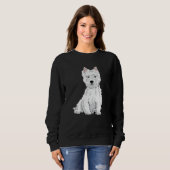 ウェスティードッグウエストハイランドホワイトテリアギフト スウェットシャツ (正面フル)