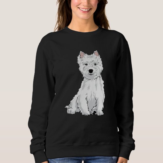 ウェスティードッグウエストハイランドホワイトテリアギフト スウェットシャツ (正面)