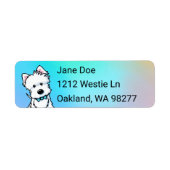 ウェスティードッグ差出人住所ラベル ラベル (正面)