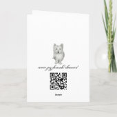 ウェスティードッグ誕生日カードと詩 カード (裏面)