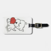 ウェスティーハート ラゲッジタグ (正面横)