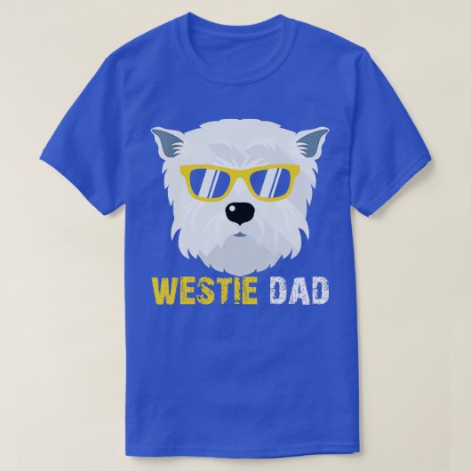 ウェスティーパパシャツ犬のオーナーファーザーデイメンズ Tシャツ (デザイン正面)