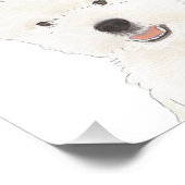 ウェスティーパーソナライズされたウエストハイランドテリアアート フォトプリント            (角)