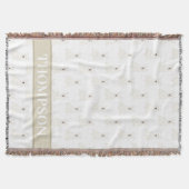 ウェスティーパーソナライズされたウエストハイランドテリアピンク スローブランケット (正面)