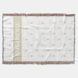 ウェスティーパーソナライズされたウエストハイランドテリアピンク スローブランケット