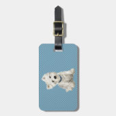 ウェスティーパーソナライズされた ラゲッジタグ (正面縦)