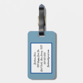 ウェスティーパーソナライズされた ラゲッジタグ (裏面縦)