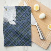ウェスティーブラックウォッチタータンチェック キッチンタオル (四つ折り)
