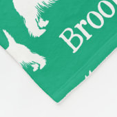 ウェスティーブランケットパーソナライズされたウエストハイランドテリア フリースブランケット (角)