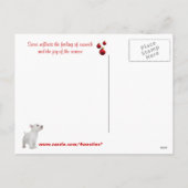 ウェスティーブリットスノーホリディグリーティングポストカード シーズンポストカード (裏面)