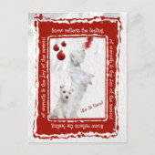 ウェスティーブリットスノーホリディグリーティングポストカード シーズンポストカード (正面)