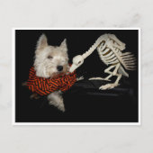 ウェスティーブルチャースケルトンハロウィーン ポストカード (正面)
