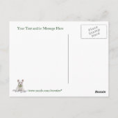 ウェスティープップナンバーワンヘルスラック幸せ願い ポストカード (裏面)