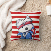 ウェスティーボスアメリカンモジョピローズ クッション (ブランケット)